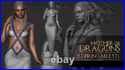 6Versions Daenerys 3D Print Garage Kit Figure Model Kit Unpainted Unassemble