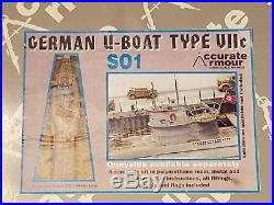 ACCURATE ARMOUR U BOAT and QUAYSIDE COMBO KITS 2METERS long(6ft) Resin 1/35