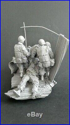 AC Models USMC US Marines Hue Vietnam 4 figures + base 75mm Unpainted resin kit