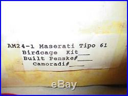 Aardvark Models Am24-1 Maserati Tipo 61 Birdcage Resin Metal Photo Etched 124