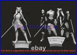 Ahsoka Tano In Armor 3D Print Model Kit 1/6 Figure Unpainted Unassembled 33cm GK