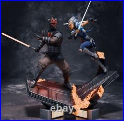 Ahsoka Tano vs Darth 3D Printed 12K Figure Statue Resin Model Kit Unassembled
