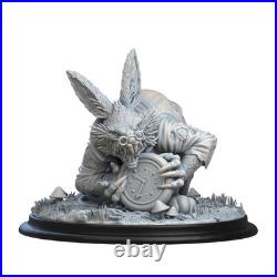Alice in Creepyland White Rabbit 3D Printed Figure Art Piece Painted
