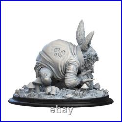 Alice in Creepyland White Rabbit 3D Printed Figure Art Piece Painted