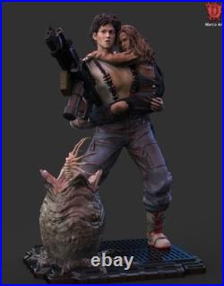 Aliens Ripley and Newt Resin Statue Model Kit Unpainted/Unassembled