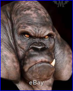 Andy Bergholtz Silverback Gorilla Ape Translucent Resin Bust