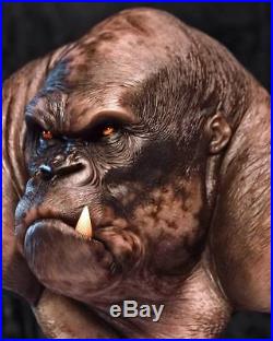 Andy Bergholtz Silverback Gorilla Ape Translucent Resin Bust
