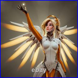 Angel Mercy 3D Print Garage Kit Figure Model Kit Unpainted Unassembled GK