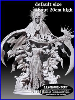 Anime Death bone countess Take the sickle Resin 3D Print GK Kit Figure Unpainted