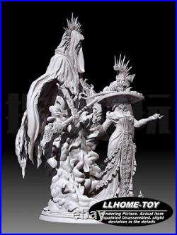 Anime Death bone countess Take the sickle Resin 3D Print GK Kit Figure Unpainted
