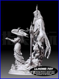Anime Death bone countess Take the sickle Resin 3D Print GK Kit Figure Unpainted