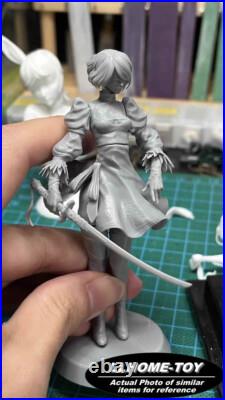 Anime Death bone countess Take the sickle Resin 3D Print GK Kit Figure Unpainted