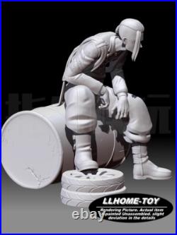 Anime Draken Handsome sitting Resin 3D Print GK Kit Figure DIY Model Unpainted