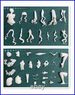 Anime Elin Unpainted GK Models Unassembled Figures Resin Garage Kits 23cmH