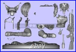 Anime Fio 1/10 1/8 Figures Unpainted GK Models 3D Printed Unassembled Resin Kits