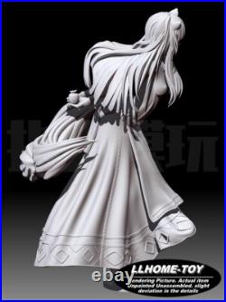 Anime Holo lovely Wolf Girl Resin 3D Print GK Kit Figure DIY Model Unpainted