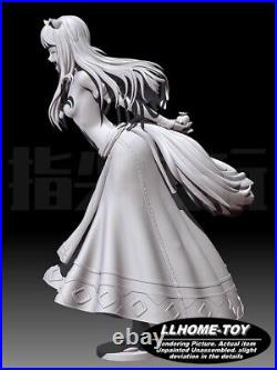 Anime Holo lovely Wolf Girl Resin 3D Print GK Kit Figure DIY Model Unpainted