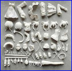 Anime Inugami Korone Nekomata Okayu 1/8 Unassembled Unpainted GK Model Resin Kit