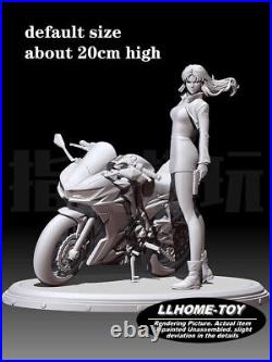 Anime Katsuragi Misato motorcycle hot Resin 3D Print GK Kit Figure Unpainted