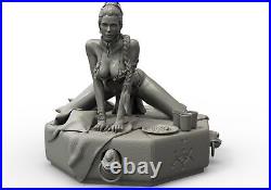 Anime Leia Organa Princess Unpainted GK Model 3D Printed Figures Resin Kit 21cmH