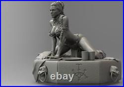 Anime Leia Organa Princess Unpainted GK Model 3D Printed Figures Resin Kit 21cmH