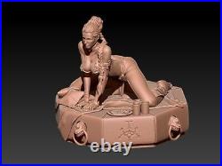 Anime Leia Organa Princess Unpainted GK Model 3D Printed Figures Resin Kit 21cmH