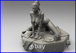 Anime Leia Organa Princess Unpainted GK Model 3D Printed Figures Resin Kit 21cmH