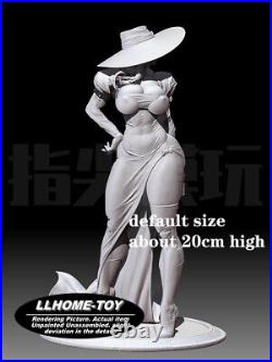 Anime Madam hot stand Take a Gun Resin 3D Print GK Kit Figure Model Unpainted