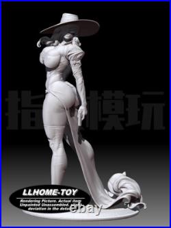 Anime Madam hot stand Take a Gun Resin 3D Print GK Kit Figure Model Unpainted