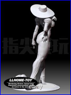 Anime Madam hot stand Take a Gun Resin 3D Print GK Kit Figure Model Unpainted
