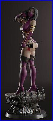 Anime Mileena Figures Unpainted GK Model 3D Printed Unassembled Blank Resin Kits