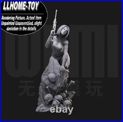 Anime Mystique Skulls Rifle Resin 3D Print GK Figure DIY Model Unpainted