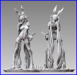 Anime Step-girl Alice Unpainted GK Model 3D Printed Figure Unassembled Resin Kit
