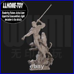 Anime Superhero Black Panther Battle Resin 3D Print GK Figure DIY Model