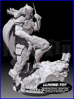 Anime movie God of Thunder Thor cloak fight Resin 3D Print GK Kit Figure DIY
