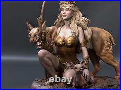 Artemis Diarama (300mm)/Goddess of The Hunt/3D Printed/Unpainted/GK/CA3DArt
