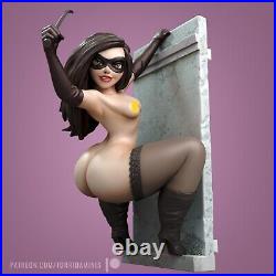 Batgirl ON The Wall 1/6 Nude 3D Print Model Kit Unpainted Unassembled 24cm GK