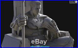 Batman Unpainted Resin Kits Model GK Figurine Statue 3D Print 30cm