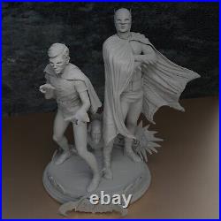 Batman and Robin 1966 Retro Style 13.5 Figure Custom Resin Model Kit Paint DIY