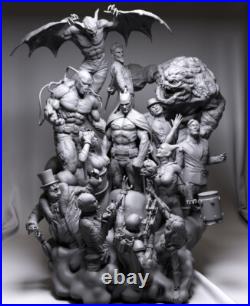 Batman his many enemies Sculpture Statue Model Kit Unpainted/Unassembled