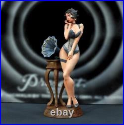 Beautiful Betty Boop Diorama 15 cm Resin Model -12K Detailed Unpainted DIY Kit