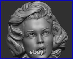 Beauty Lady 3D Print Garage Kit Figure Model Kit Unassemble Unpainted GK