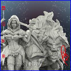 Beauty and the Beast 1/7 3D printed unpainted unassembled resin model kit