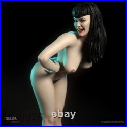 Bettie 3D Printing Figure Unpainted Model Sculpture Blank Kit Statue New