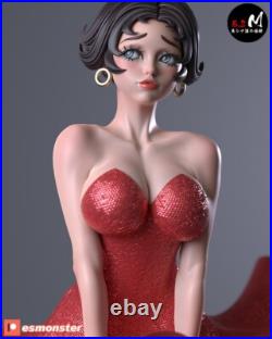 Betty Boop +NSFW 3D Printed 12K Figure Statue Resin Model Kit Unassembled