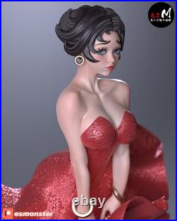 Betty Boop +NSFW 3D Printed 12K Figure Statue Resin Model Kit Unassembled
