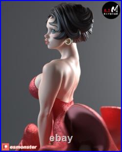 Betty Boop +NSFW 3D Printed 12K Figure Statue Resin Model Kit Unassembled