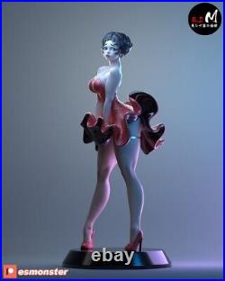Betty Boop Red Woman 12K Resin Figure -20 cm Painted Or UNpainted