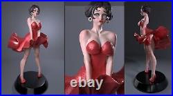 Betty Boop Red Woman 12K Resin Figure -20 cm Painted Or UNpainted