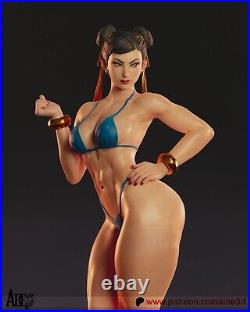 Bikini Chun Li Street Fighter 3d Resin Model Kit 90mm- 1/4 Scales